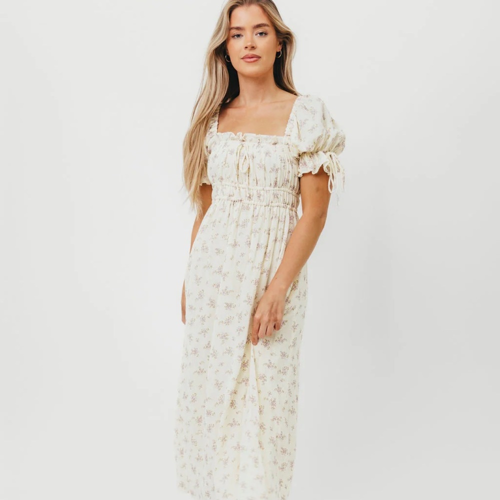 Shop Worth Collective Cotton gauze Floral Maxi Dress